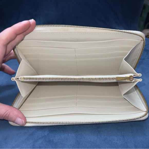 Celine Logo Leather Colorblock Long Wallet - Picture 4 of 12